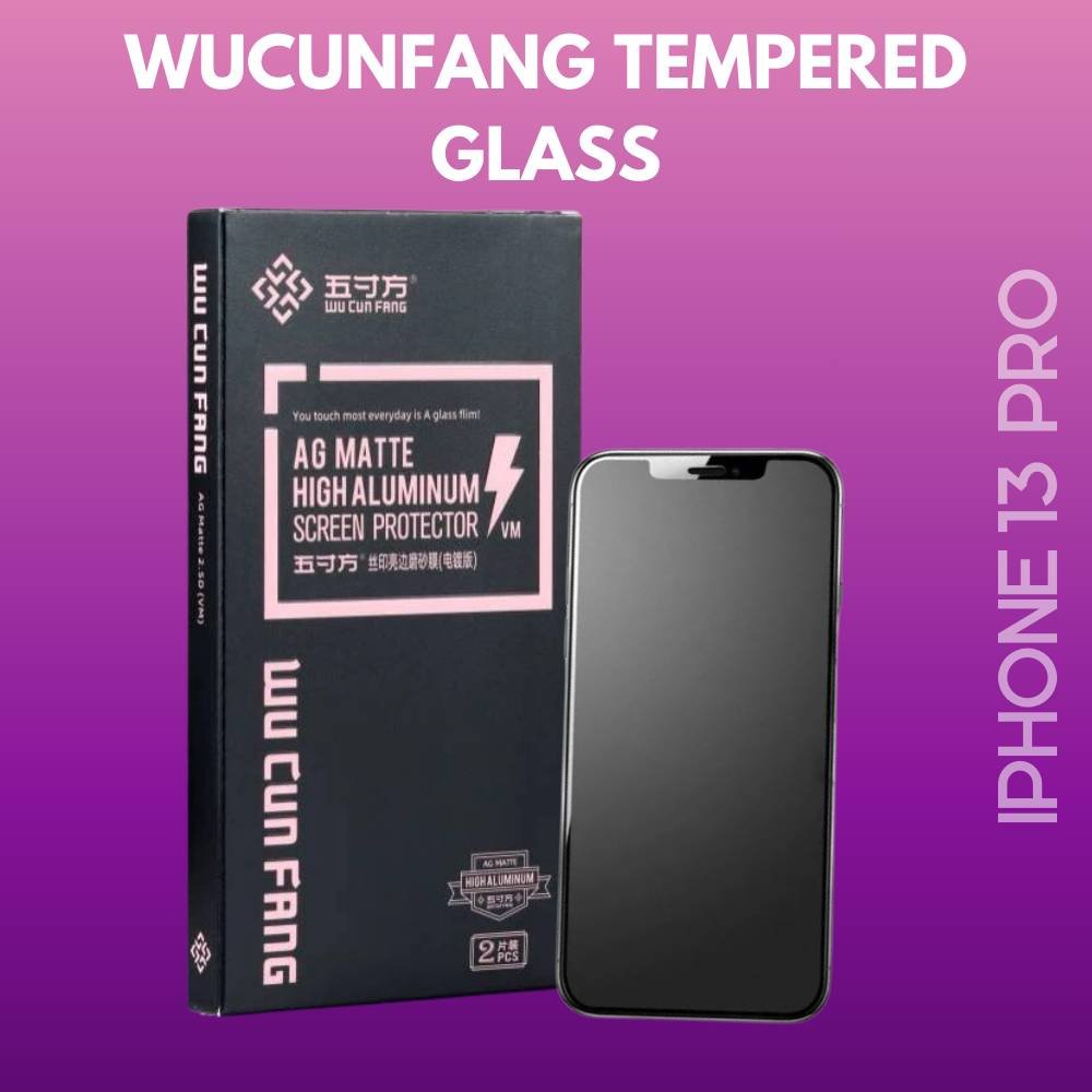 1720629926_WUCUNF1.jpg WuCunFang Anti Impact Anti Oil/Water Tempered Glass for iPhone 13 Pro - Image 1